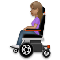 Woman in Motorized Wheelchair- Medium Skin Tone emoji on LG